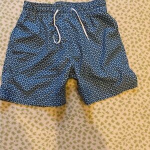 Crewcuts Blue Geo Print Swim Shorts